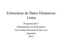 Filminas - Programación I - Universidad Nacional de San Luis