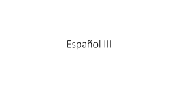 Español III
