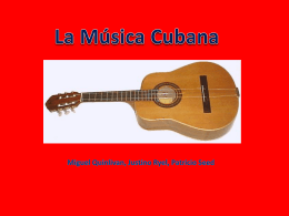 La Música Tradicional de Cuba