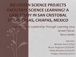 Do Citizen Science Projects Facilitate Science Learning? A Case
