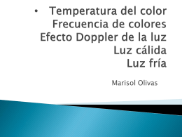 Temperatura del color Frecuencia de colores