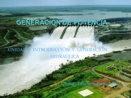 GENERACIÓN DE POTENCIA. Unidad I.1