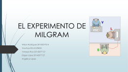 EL EXPERIMENTO DE MILGRAM - ciencia, tecnología y sociedad