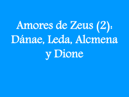 Amores de Zeus (2): Dánae, Leda, Alcmena