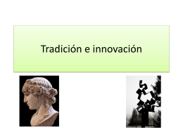 Tradición e innovación