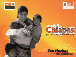 Chiapas - Maternidad sin riesgos