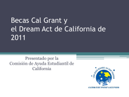 Becas Cal Grant y el Dream Act de California de 2011