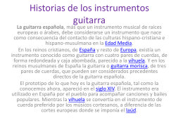 Historias de los instrumentos guitarra