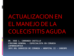 5. Colecistitis Aguda - Dr. José Carranza Castillo