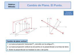 CAMBIO DE PLANO-. Presentación Powerpoint