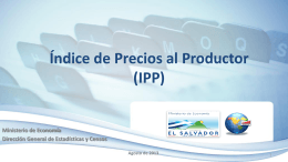 Índice de Precios al Productor* (IPP) - REDIBACEN
