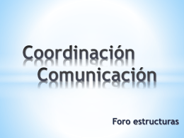 Coordinación Comunicación