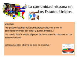 leccion 20 La comunidad hispana en USA