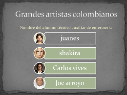 Grandes artistas colombianos