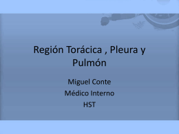 Región Torácica , Pleura y Pulmon