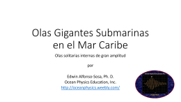 Olas Gigantes Submarinas en el Mar Caribe