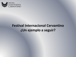 Festival Cervantino - Foro de Cultura y Turismo