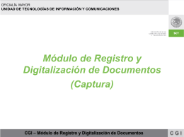 CGl – Módulo de Registro y Digitalización de Documentos CGI