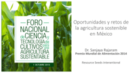 Oportunidades y retos de la agricultura sostenible en México