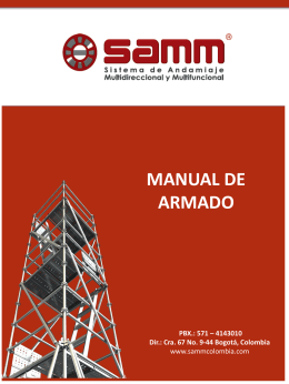 MANUAL DE ARMADO ANDAMIO REF 2,07m y 3m