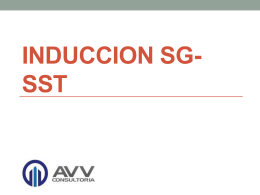 Induccion AVV SG-SST