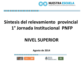 Presentación resultados jornadas PNFP Final