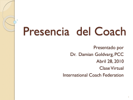 Presencia del Coach - International Coach Federation