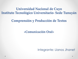 Universidad Nacional de Cuyo Instituto Tecnológico - itu