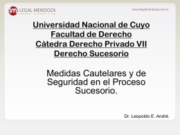 Universidad Nacional de Cuyo. Cátedra Derecho Privado VII