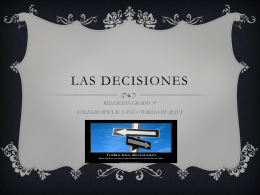 LAS DECISIONES - WordPress.com