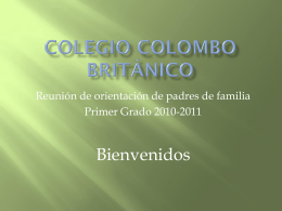 Colegio colombo británico - firstgradeccb2010-11