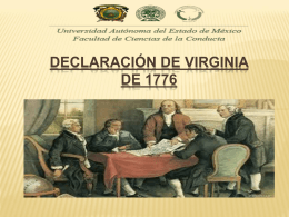 6. Declaración de Virginia de 1776
