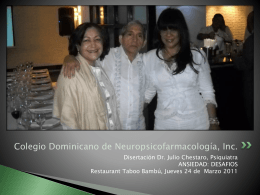 Ver fotos - Colegio Dominicano de Neuropsicofarmacología