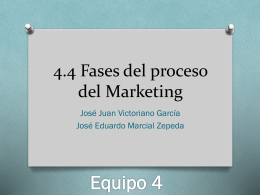 4.4 Fases del proceso del Marketing