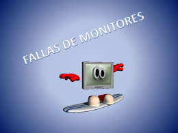 fallas de monitores
