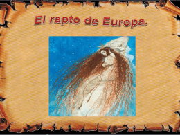 el Rapto de Europa - Lengua catellana y Literatura 2º ESO B
