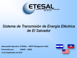 Sistema de Transmisión de Energía Eléctrica de El Salvador