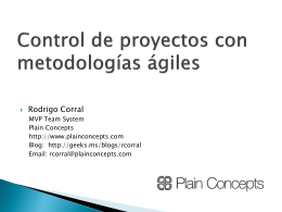 Control de proyectos con metodologías ágiles y Team