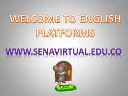 Acceso a las plataformas del curso de Inglés
