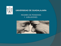 Pensiones y jubilaciones - Universidad de Guadalajara