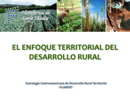 El Enfoque Territorial del Desarrollo Rural
