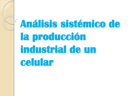 Análisis sistemico de la producción industrial de