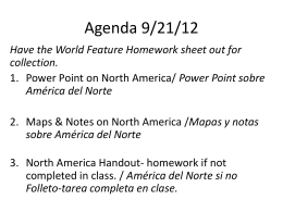 Agenda 9/21/12 - calhouncookworldgeography
