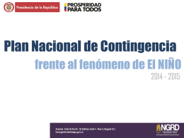 PNC FEN 2014-2015 - Unidad Nacional para la Gestión del Riesgo