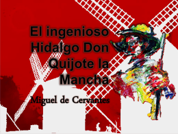 Análisis de “El ingenioso Hidalgo Don Quijote la Mancha”