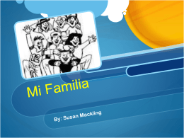 Mi Familia - SusanMackling