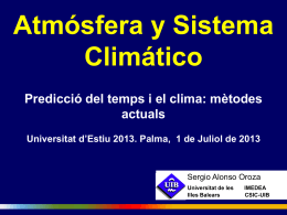 Atmósfera y Sistema Climático