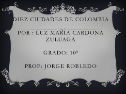 DIEZ CIUDADES DE COLOMBIA (2022481)