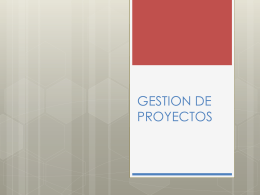 GESTION DE PROYECTOS - Programa Promoción de la Salud