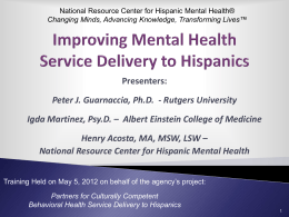 Latino Mental Health Issues - National Resource Center for Hispanic
